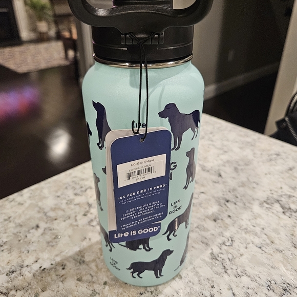 Life is Good 26oz "Wag On" Stainless Steel Insulated Water Bottle Brand NWT Nee - Picture 3 of 6